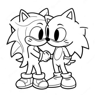 Sonic And Tails Valentine S Day Coloring Page 66293-53285