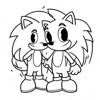 Sonic And Tails Valentine S Day Coloring Page 66293-53287