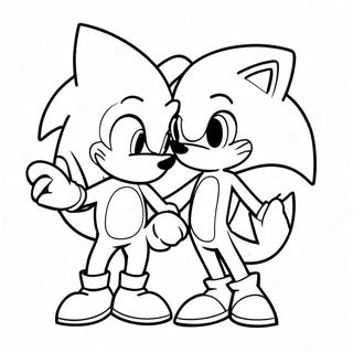 Sonic And Tails Valentine S Day Coloring Page 66293-53288