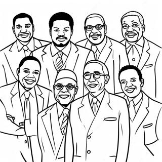 Inspirational Black Leaders Coloring Page 662-533