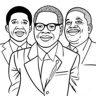 Inspirational Black Leaders Coloring Page 662-534