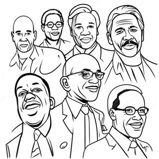 Inspirational Black Leaders Coloring Page 662-536