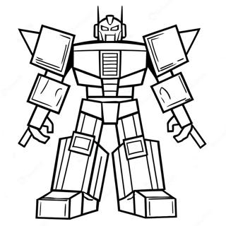 Colorful Lego Transformers Coloring Page 66313-53300