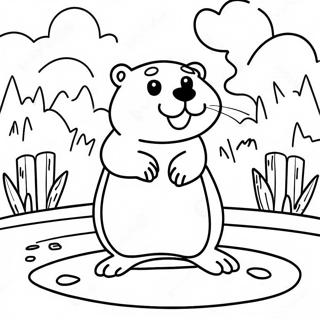 Groundhog Day Coloring Page 66352-53326