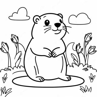 Groundhog Day Coloring Page 66352-53328