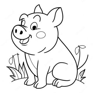 Porky The Pig Coloring Pages