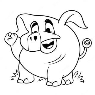 Porky The Pig Coloring Page 66372-53346