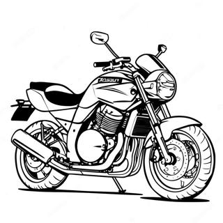 Kawasaki Motorcycle Coloring Pages