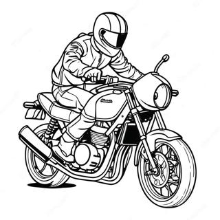 Kawasaki Motorcycle Coloring Page 66392-53358