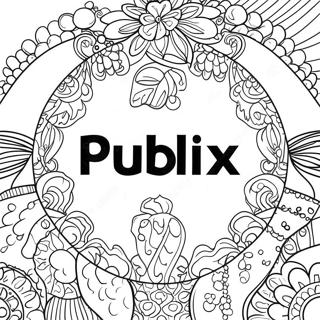 Publix Logo Coloring Page 66412-53379