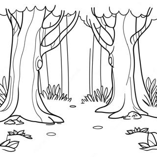 Magical Forest Coloring Pages