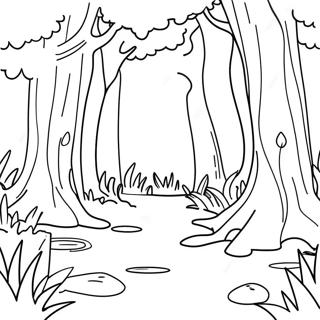 Magical Forest Coloring Page 6641-5466