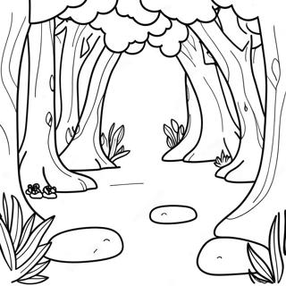 Magical Forest Coloring Page 6641-5467