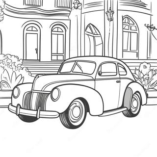 Classic Vintage Cars Coloring Page 66422-53383