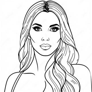 Kim Kardashian Coloring Pages