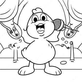 Nooshy Singing On Stage Coloring Page 66463-53421