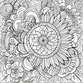 Intricate Mandala Adult Coloring Page 66473-53431