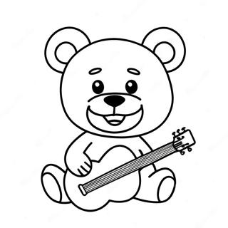 Grateful Dead Bear Coloring Page 66482-53434