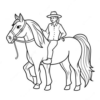 Horse And Dog Coloring Page 66502-53451