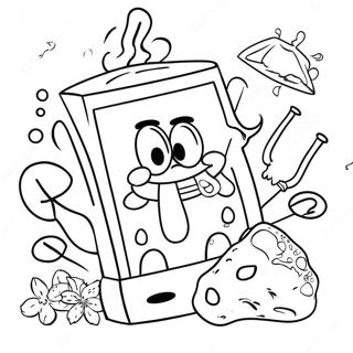 Stoner Spongebob Coloring Page 66512-53458