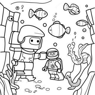 Deep Sea Lego City Underwater Adventure Coloring Page 66542-53486