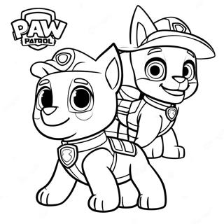 Paw Patrol Rex Coloring Pages