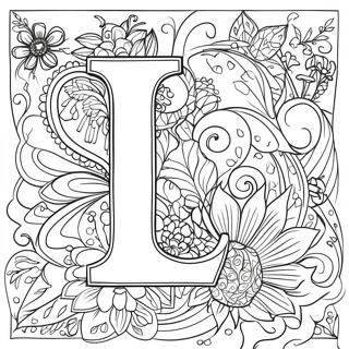 Letter L For Adults Coloring Pages