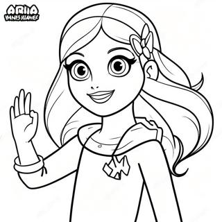 Aria Blaze With Magical Powers Coloring Page 66603-53533