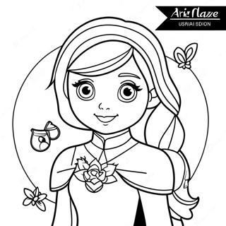 Aria Blaze With Magical Powers Coloring Page 66603-53535