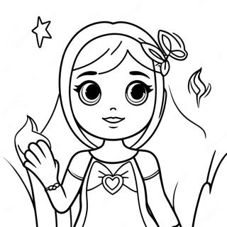 Aria Blaze With Magical Powers Coloring Page 66603-53536