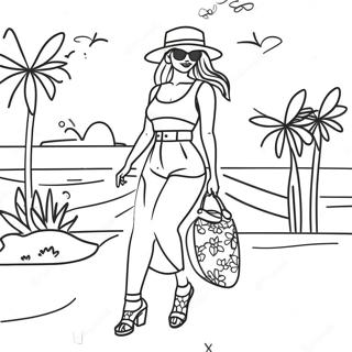 Hot Girl Coloring Pages