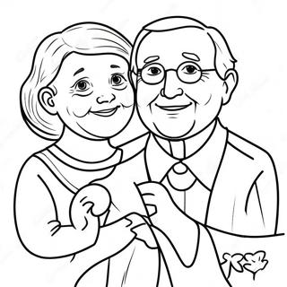 Grandparents Day Coloring Page 6661-5487