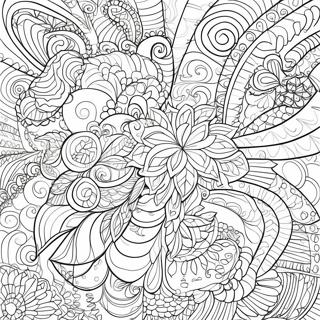 Colorful Infinite Patterns Coloring Page 66623-53547