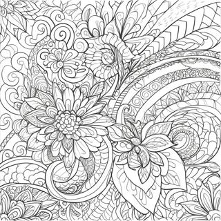 Colorful Infinite Patterns Coloring Page 66623-53548