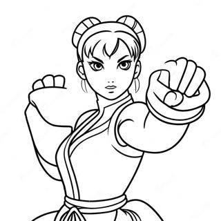 Chun Li Coloring Pages