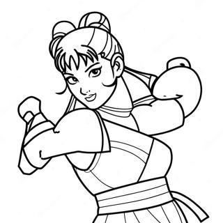 Chun Li Coloring Page 66632-53554