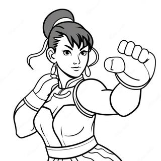 Chun Li Coloring Page 66632-53555