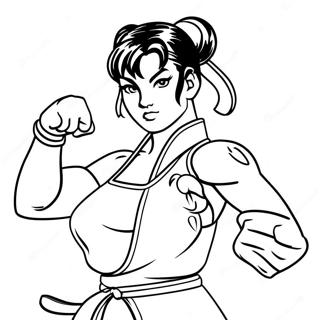 Chun Li Coloring Page 66632-53556