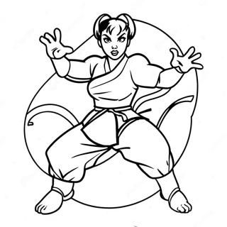 Chun Li Coloring Pages