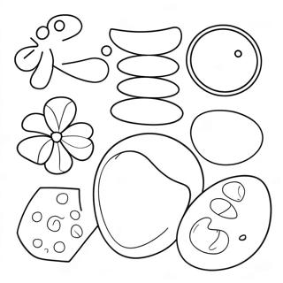 Colorful Matching Shapes Coloring Page 66653-53570