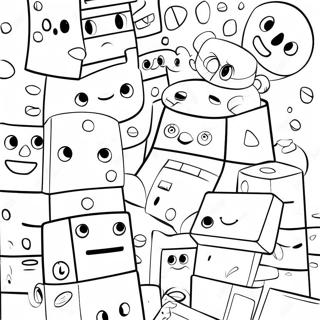 Colorful Numberblocks 1000 Characters Coloring Page 66663-53577