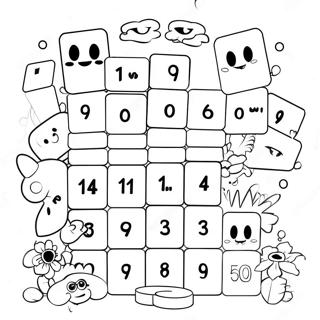 Colorful Numberblocks 1000 Characters Coloring Page 66663-53580