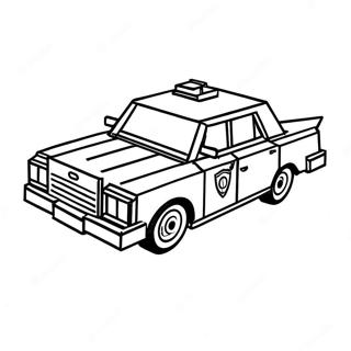 Lego Police Car Coloring Page 66692-53600