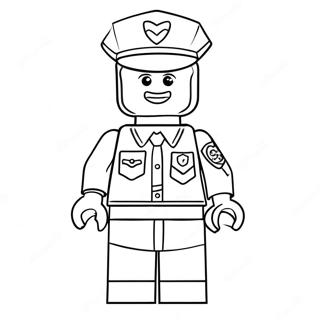 Lego Police Officer In Action Coloring Page 66693-53603