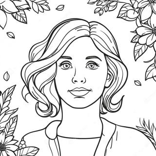 Creative Self Portrait Coloring Page 66703-53617