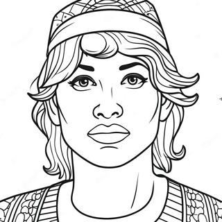 Creative Self Portrait Coloring Page 66703-53620