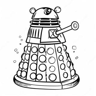 Dalek In Action Coloring Page 6672-5494