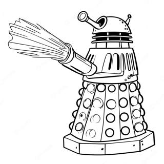 Dalek In Action Coloring Page 6672-5495