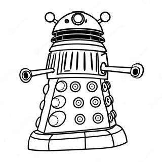 Dalek In Action Coloring Page 6672-5496