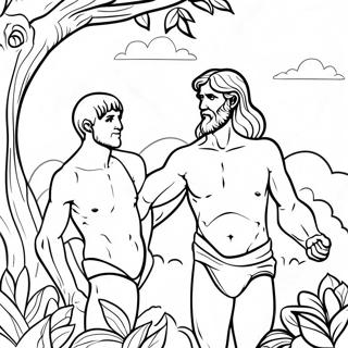 The Fall Of Man Coloring Page 66732-53630